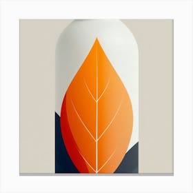 Orange Leaf Canvas Print