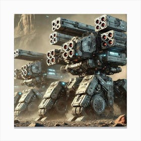 Asterian Meteor Breakers Harsh Terrain Canvas Print