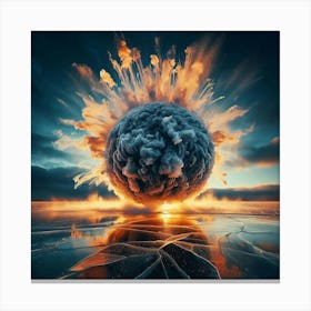 Atomic Explosion 2 Canvas Print