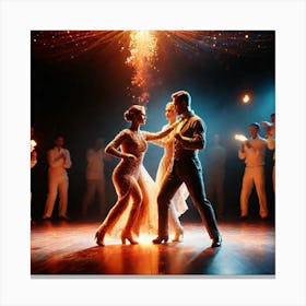 Dancers On Stage 3 Canvas Print