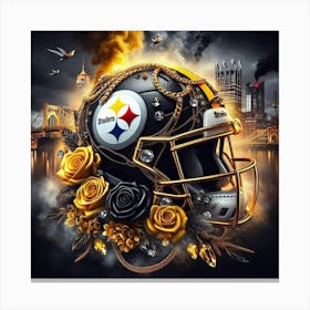 Pittsburgh Steelers Helmet 1 Canvas Print