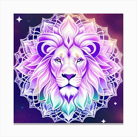 Lion Mandala Canvas Print