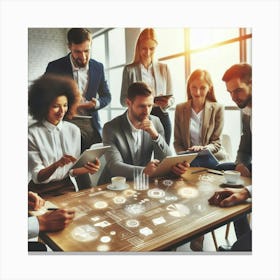 Group Of Business People 1 Canvas Print