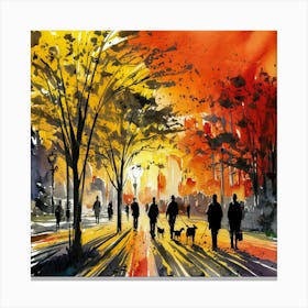 Watercolor Painting Canvas Print