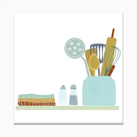 The Kitchen Shelf Canvas Print