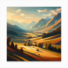 Landscape Painting 150 Canvas Print