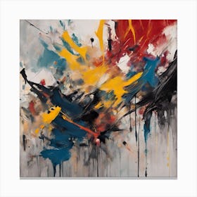 Abstract Painting D Canvas Print