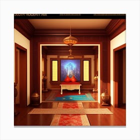 Indian Living Room Canvas Print