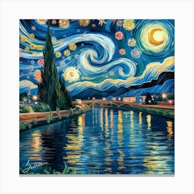 Starry Night 1 Canvas Print