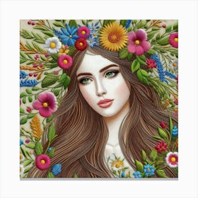 Flower Girl 3 Canvas Print