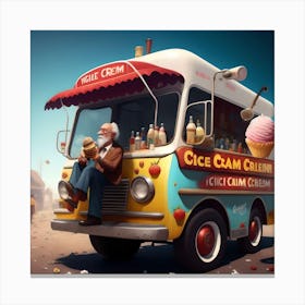 Ice Cream Truck 2 Canvas Print