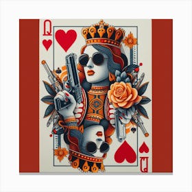 Queen Of Hearts Canvas Print