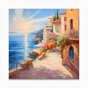 Golden Hues: Italian Impressionist Palette Canvas Print