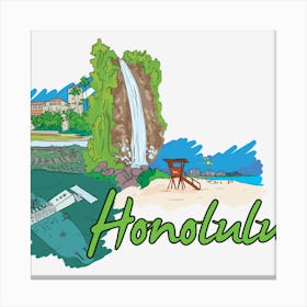 Honolulu Canvas Print