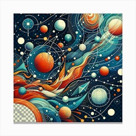 Abstract Space Painting 1 Canvas Print