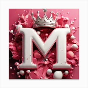 Letter M Canvas Print