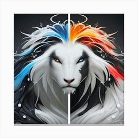 Twin goats Canvas Print