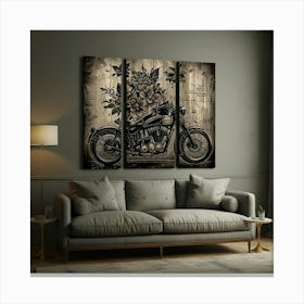 Harley Davidson Canvas Print