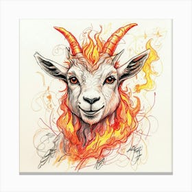 Goat Head 21 Canvas Print