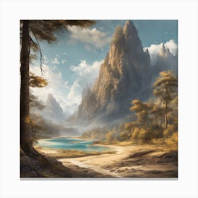 Landscape Painting Canvas Print