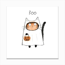 Halloween Cat Canvas Print