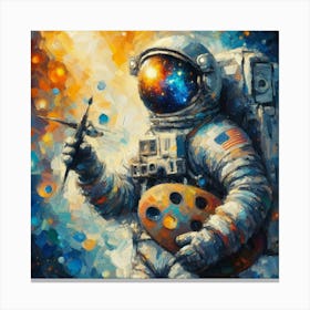 Astronaut Painting 3 Canvas Print