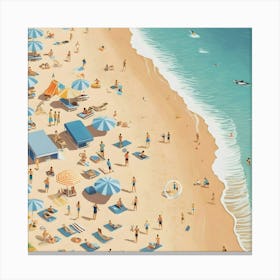 Beach Scene 3 Canvas Print