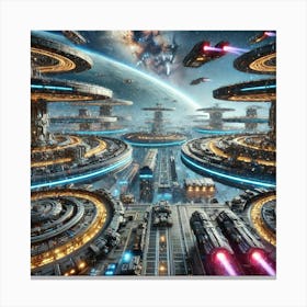 Docking Bays And Shipyards Canvas Print