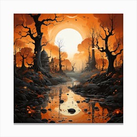 Haunted Forest Canvas Print