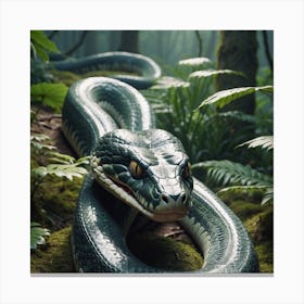 Snake In The Forest Canvas Print