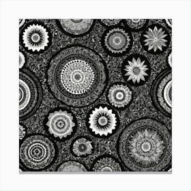 Black&White pattern Canvas Print