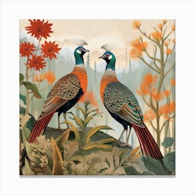 Bird In Nature Pheasant 1 Canvas Print