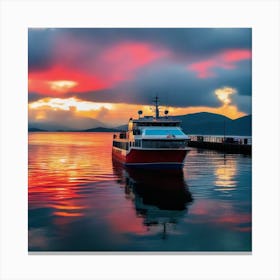 Sunset On The Loch 5 Canvas Print