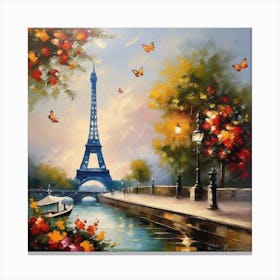 Paris Eiffel Tower 100 Canvas Print