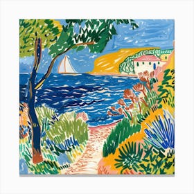 Seascape Dream Matisse Style 5 Canvas Print