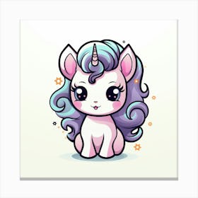 Cute Unicorn 285 Canvas Print