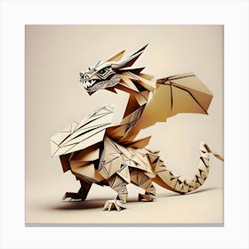 Origami Dragon Canvas Print