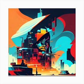 Futuristic City 2 Canvas Print