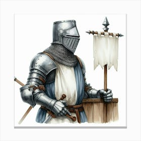 Medieval knight 11 Canvas Print