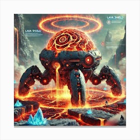 Lava Shield Canvas Print