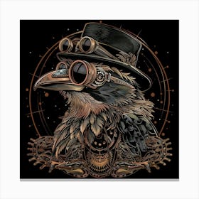 Steampunk Crow 2 Canvas Print