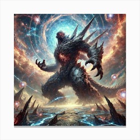 A Colossal And Terrifying Kaiju, Riftbreaker, Stan Canvas Print