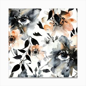 Eye Of The Flower Canvas Print