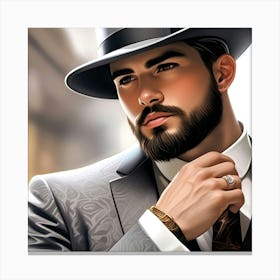 Creative Male Portrait 49 Canvas Print