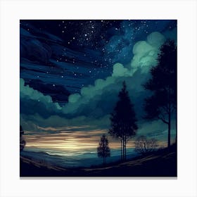 Night Sky 30 Canvas Print