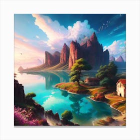 Landscape Painting 87 Canvas Print