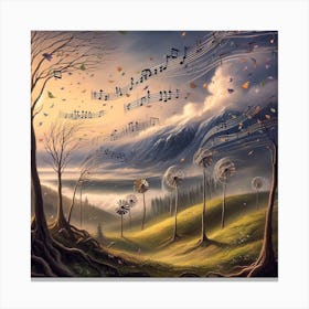 Music Notes Canvas Print