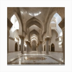 Interior Of A Mosque Canvas Print