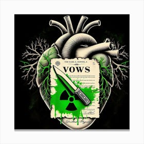 "Vows:Radioactive" Neon Hearts Collection [Risky Sigma] Canvas Print