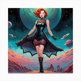 Red Haired Lady 4 Canvas Print